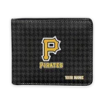 Pittsburgh Pirates Wallet - Personalized Classic Houndstooth Black