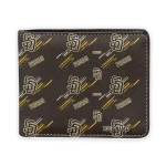 San Diego Padres Wallet - Personalized Streak Motif Brown