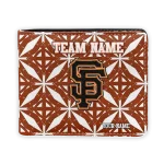 San Francisco Giants Wallet - Personalized Geometric Star Orange White