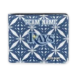 Tampa Bay Rays Wallet - Personalized Geometric Star Navy White