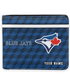 Toronto Blue Jays Wallet - Personalized Cube Illusion Blue