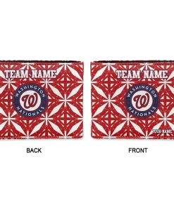 Alternative view of Washington Nationals Wallet - Personalized Geometric Star Red White