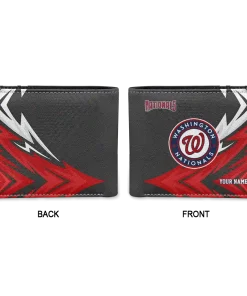 Alternative view of Washington Nationals Wallet - Personalized Sharp Arrow Streaks Red Black