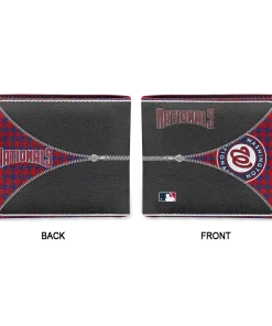 Alternative view of Washington Nationals Wallet - Personalized Zipper Split Red Black