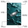 Philadelphia Eagles Rug - Cracked Surface Design Green