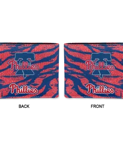 Alternative view of Philadelphia Phillies Wallet - Abstract Stripes Blue