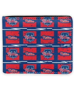 Philadelphia Phillies Wallet - Block Pattern Crocs Red