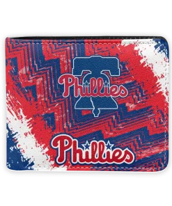 Philadelphia Phillies Wallet - Custom Slim Bifold Blue Orange
