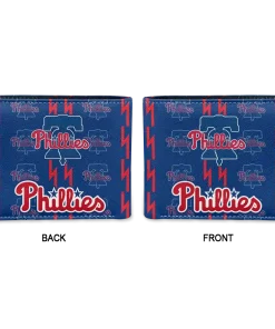 Alternative view of Philadelphia Phillies Wallet - Bolt Rows Blue