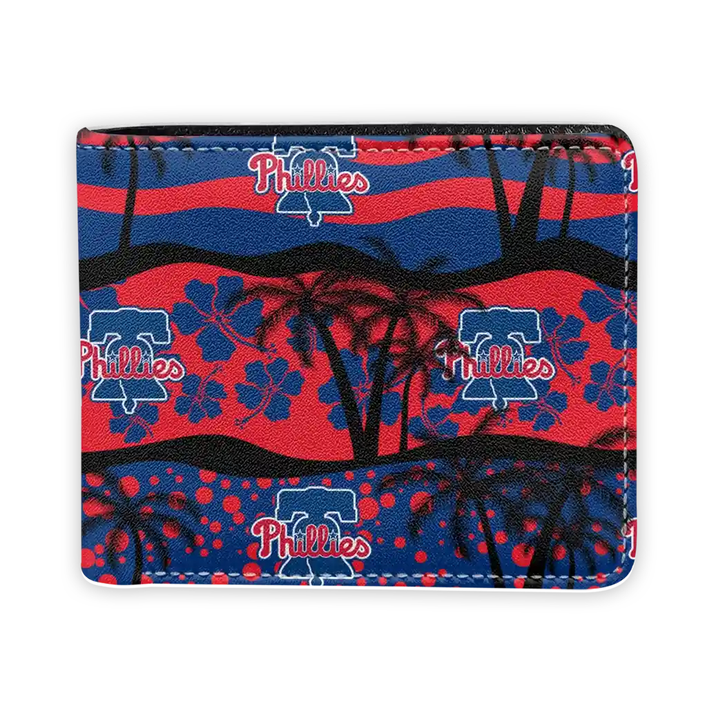Philadelphia Phillies Wallet - Palm Paradise Blue Red