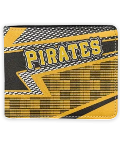 Pittsburgh Pirates Wallet - Arrow Mesh Yellow Black
