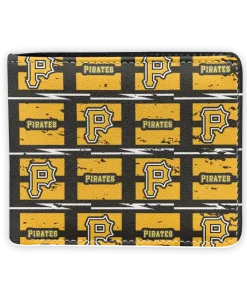Pittsburgh Pirates Wallet - Block Pattern Crocs Yellow