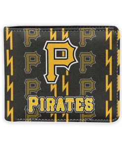 Pittsburgh Pirates Wallet - Bolt Rows Yellow Black