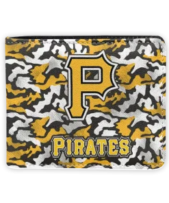 Pittsburgh Pirates Wallet - Camouflage Patches Yellow White