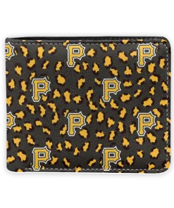 Pittsburgh Pirates Wallet - Leopard Texture Yellow Black