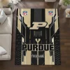 Purdue Boilermakers Rug - Custom Football Laces Gold
