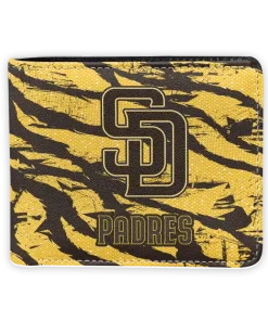 San Diego Padres Wallet - Abstract Stripes Brown