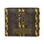 San Diego Padres Wallet - Bolt Rows Brown
