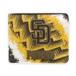 San Diego Padres Wallet - Personalized Team Emblem Brown White