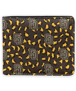 San Diego Padres Wallet - Leopard Texture Brown