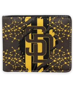 San Diego Padres Wallet - Torn Stripe Chaos Yellow Black