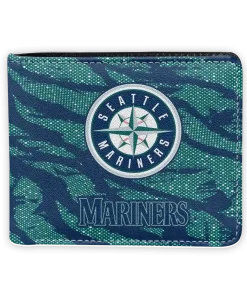 Seattle Mariners Wallet - Abstract Stripes Navy Blue