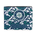 Seattle Mariners Wallet - Camouflage Patches Navy Blue White