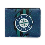 Seattle Mariners Wallet - Torn Stripe Chaos Navy Blue Black