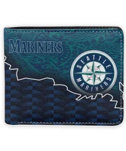 Seattle Mariners Wallet - Tribal Fade Fusion Navy Blue Black