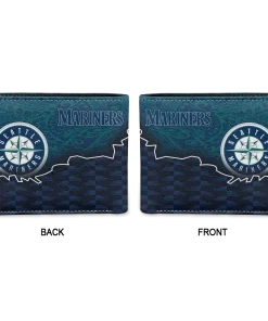 Alternative view of Seattle Mariners Wallet - Tribal Fade Fusion Navy Blue Black