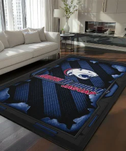 South Alabama Jaguars Rug - Torn Mesh Blue