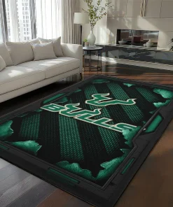 South Florida Bulls Rug - Torn Mesh Green