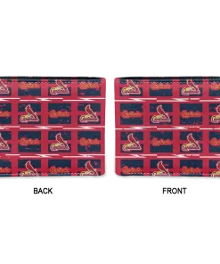 Alternative view of St. Louis Cardinals Wallet - Block Pattern Old Crocs Red