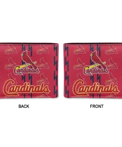 Alternative view of St. Louis Cardinals Wallet - Bolt Rows Red