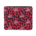 St. Louis Cardinals Wallet - Leopard Texture Red