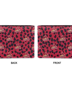 Alternative view of St. Louis Cardinals Wallet - Leopard Texture Red