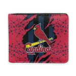 St. Louis Cardinals Wallet - Torn Stripe Chaos Red Black