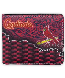 St. Louis Cardinals Wallet - Tribal Fade Fusion Red Black