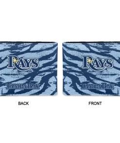 Alternative view of Tampa Bay Rays Wallet - Abstract Stripes Navy