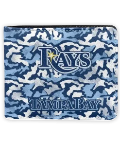 Tampa Bay Rays Wallet - Camouflage Patches Navy White