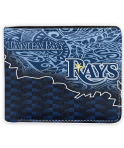 Tampa Bay Rays Wallet - Tribal Fade Fusion Navy Black