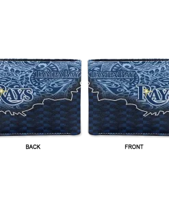 Alternative view of Tampa Bay Rays Wallet - Tribal Fade Fusion Navy Black