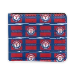 Texas Rangers Wallet - Block Pattern Crocs Red