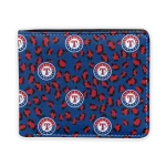 Texas Rangers Wallet - Leopard Texture Blue