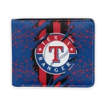 Texas Rangers Wallet - Torn Stripe Chaos Blue Red