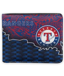 Texas Rangers Wallet - Tribal Fade Fusion Blue Red