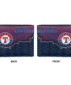 Alternative view of Texas Rangers Wallet - Tribal Fade Fusion Blue Red