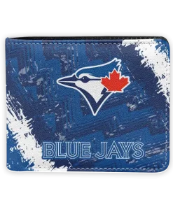 Toronto Blue Jays Wallet - Custom Textured Pattern Blue White