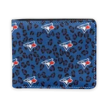 Toronto Blue Jays Wallet - Leopard Texture Blue