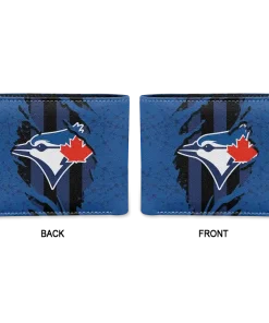 Alternative view of Toronto Blue Jays Wallet - Torn Stripe Chaos Blue Black